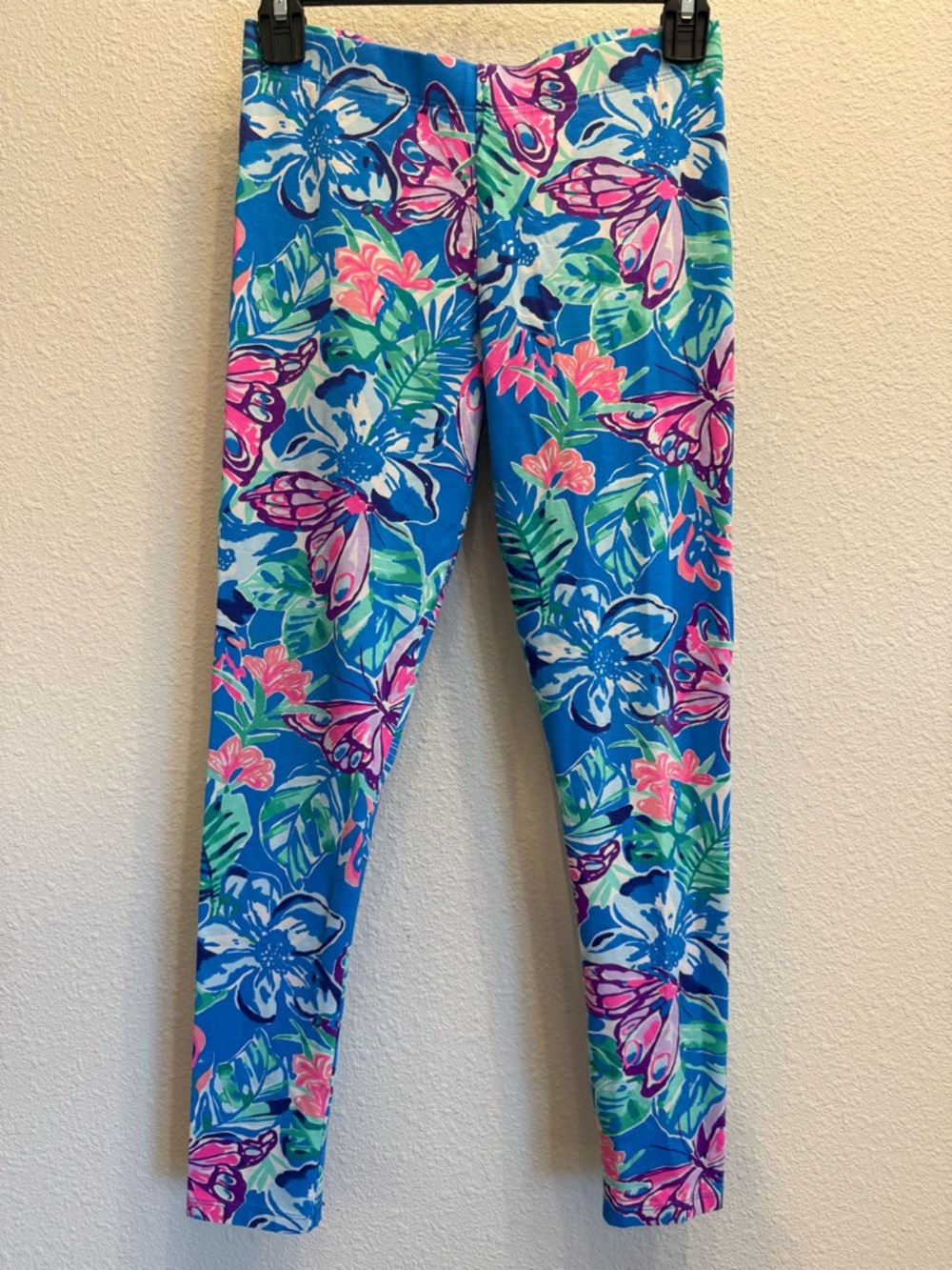 Lilly Pulitzer Girls Leggings “Pundy Blue Isle Be Back” Print – Size XL